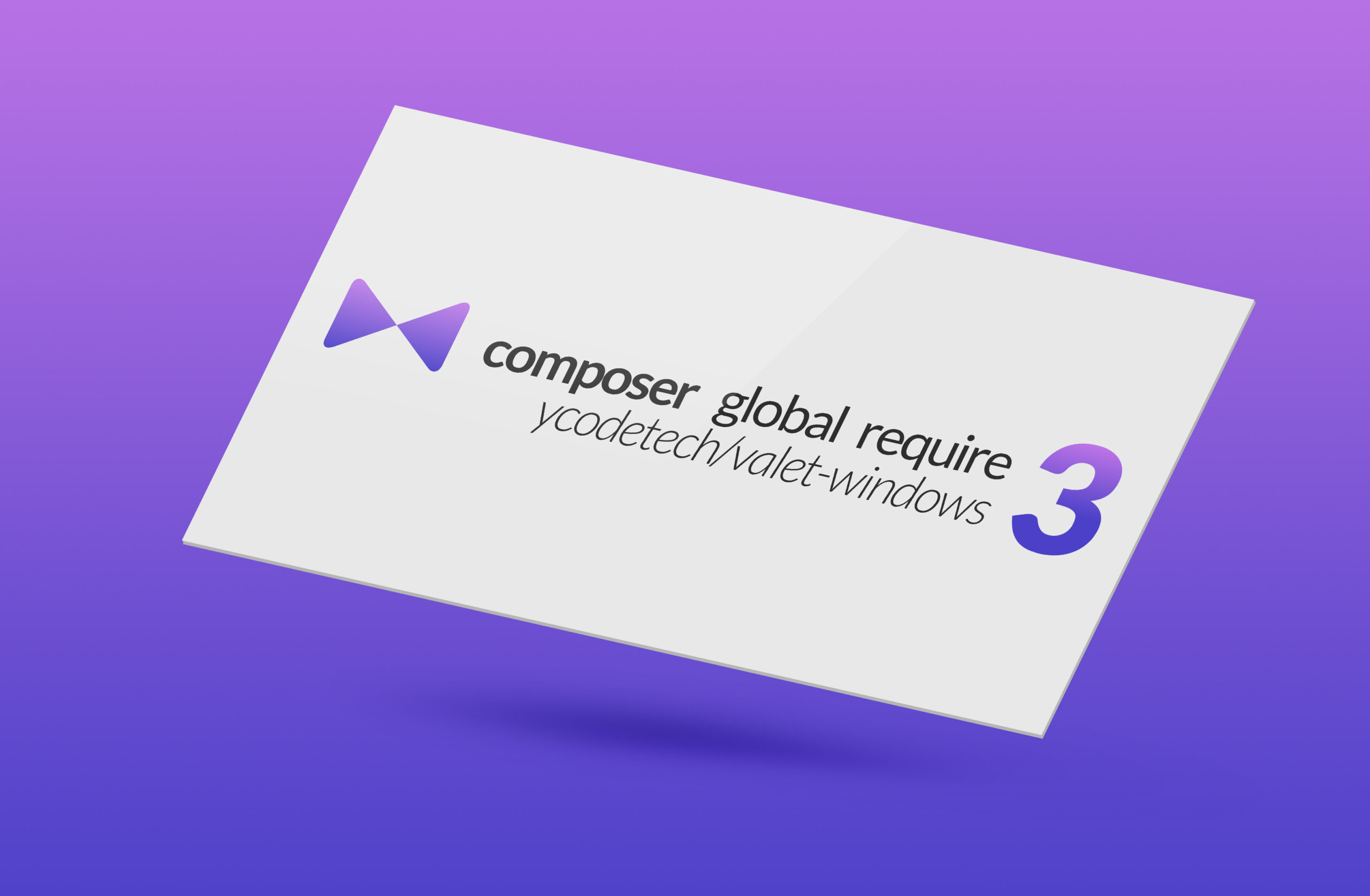 Laravel Valet Windows 3 composer global require